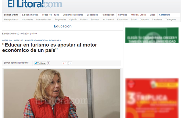 "Educar en turismo es apostar al motor económico de un país" "Educar en turismo es apostar al motor económico de un país"