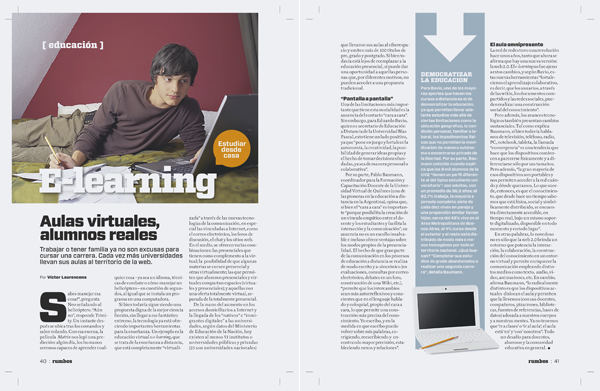Revista Rumbos: E-Learning. Aulas Virtuales, alumnos reales Revista Rumbos: E-Learning. Aulas Virtuales, alumnos reales